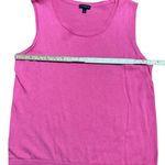 Talbots Pink Knit Tank Top Classic Style Soft Lightweight Minimalist Euro Sz L Photo 5
