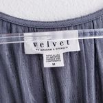 Anthropologie Anthroplogie Velvet By Spencer Graham Silver Shine Lightweight Blouse Photo 6