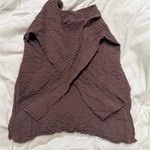 Eileen Fisher Chocolate Long Sleeve Top size small Photo 4