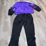 Lavon  Tracksuit Wind Breaker 80s Geometric 90s Cheerful Corp Purple Black Retro Photo 3