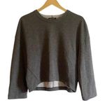 Club Monaco Double Faced Gray Pullover Sweatshirt Photo 1