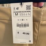 ZARA  Faux Tan Leather Pencil Skirt Photo 5