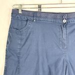 Avenue  Plus Size 26 Shorts Navy Blue Chino Pockets High Rise 11 Inch Stretch 980 Photo 2