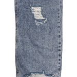 Avec Les Filles Women’s Acid Wash Destructed Raw Hem High Waisted Jeans size 27 Photo 3