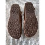 Born Cork Platform Laila Brown Leather Woven Wedge Comfort Sandals Women 7 EUC Photo 2