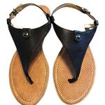 Sam Edelman Circus CASSANDRA Thong Sandal 7.5M Black Vegan  Leather Festival Photo 0