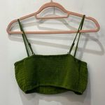 Anthropologie NWT Women's Green Crop Top size small Photo 2