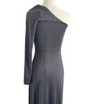 House Of CB Black One Shoulder Long Sleeve Gown Photo 4