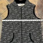 NWT A La Carte Black White Quilted Zip Up Vest Medium Photo 7
