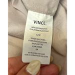 Vince Knife Pleats Poplin Blouse Taupe Beige Tuxedo Style Tunic Top Womens sz. S Photo 10