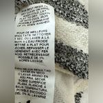 Fifteen Twenty  Gray and White Striped Lace Up Hoodie Sweater Photo 11