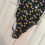 Adidas  Tulip Floral Bodysuit Sz Small Black Logo One Piece Photo 2
