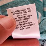 Ny&co NY& Turquiose White Stripe Vneck Swing Dress Size Large Photo 6