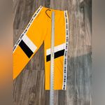 PINK - Victoria's Secret Victoria Secret Pink Athletic Pants Yellow Striped Women's Size Large. NWT #63 Photo 10