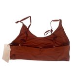 FREE PEOPLE x HAH Bralette Women Sz L Bronze Organic Sporty Casual Athletic NWT Tan Size L Photo 5
