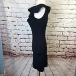 Lulus  Black Bodycon Dress with Ruffle Sleeves‎ Photo 4