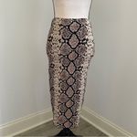 J.O.A. Snakeskin Knit Strapless Dress or Midi Skirt size Small Y2K Animal Print Photo 1