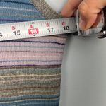 Gap  XL striped pastel 100% lambs wool sleeveless v-Neck sweater vest Photo 5