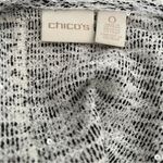 Chico's  Sweater Top Black White Cardigan 2 Pieces Size 0 Small Photo 5
