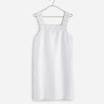 Madewell Embroidered Tank Mini Dress in Linen Size 12 Photo 4