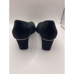 VANELi Dayle Black Leather Lizard Embossed Pumps Metallic Shimmer Heels Sz 7.5 N Photo 2