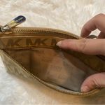 Michael Michael Kors Signature Monogram Wristlet Wallet Purse Tan Photo 4