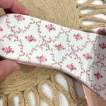 Hill House The Summer Slide Sandals Pink Embroidery Flats Size EU 35 Photo 3