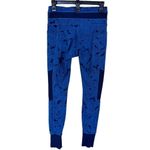 Athleta Blue Tropical Excursion Ribbed Tight High Rise Leggings Women’s Size Sma Photo 3