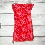 Princess Polly Sturgess Strapless Ruched Top Red & Pink Size 8 Photo 6