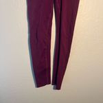 Fabletics  Burgundy High Waisted Straight Leg Workout Leggings SZ M Butt Lift Photo 1
