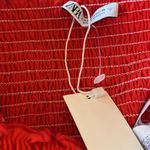 ZARA NWT  PUFF SLEEVE CROP TOP RED BLOGGERS FAV SMOCKED Photo 9