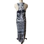 RAQUEL ALLEGRA Tie Dye Maxi Tank Dress Charcoal/Beige Size 3/LARGE Gray Photo 4