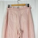 Ann Taylor Factory | Light Pink Linen Blend Pants L PETITE Photo 6