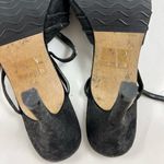 Ruby Red  9 strap rhinestone velvet stiletto salsa heels Photo 2