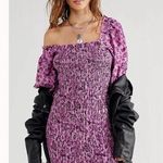 Free People Womens Smock It To Me Smocked Floral Mini Dress In Azalea Combo S Photo 0