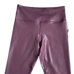 Zyia Active High Waist Shimmer Metallic Leggings Women’s Size 6-8 Plum Athletic Photo 3