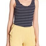 Nordstrom Good Luck Gem Pastel Yellow Tailored Mid Rise Linen Shorts Size XL Photo 0