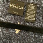 Erika VTG Size PXL Christmas Cardigan Sweater Zip Front Snowman Winter Cotton Photo 10