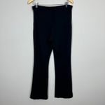 Athleta Pants Womens 12 Black Sienna Side Zip Flared Leg Knit Center Seam Photo 4