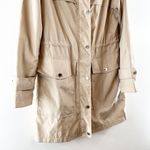 Michael Kors Hooded Longline Utility Trench Raincoat Jacket Tan Small Photo 3