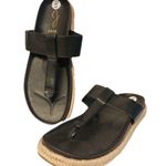 Joie  Women's Nacho Espadrille Women’s Black Sandals Slides Size 9 Photo 0