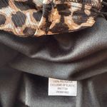 Merona  Black Tan Beige Animal Print Midi Dress L Photo 7