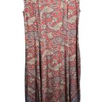 J.Jill Pure Jill Placed Border Maxi Dress Small Petite Floral Paisley Boho Photo 0