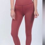 Zyia Active Berry Red Pear Moon Brilliant Hi-Rise 7/8 24" size 14-16 Photo 12