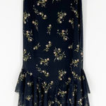 ZARA NWT  Tulle Ruffle Floral Maxi‎ Skirt S Photo 0