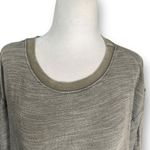 Project Social T  Gray Raw Edge Slub Knit Crewneck Sweatshirt Size Small Photo 2