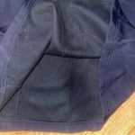Athleta  Fleece Lined Tennis Skirt Navy Blue Woman's 12 Mini Back Zip Pocket‎ Photo 2