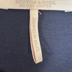 Scotch & Soda Navy Blue Ruffled Flutter Sleeve Sheath Dress Size XL Preppy Photo 5