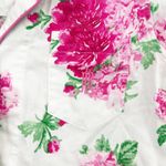 Ralph Lauren Lauren  LRL Womens Pajama Set Floral Monogram Cotton Top Pants L Photo 3