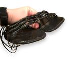 Circus by Sam Edelman Sam Edelman Circus Jocelyn‎ Crackle Ankle Wrap Lace Up Block Heel Sandals Sz 7.5 Photo 4